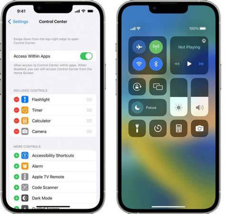 iphone control panel volume control