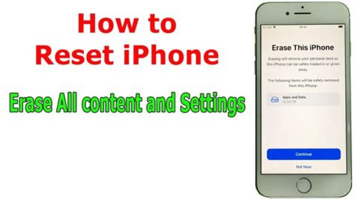 iphone erase settings