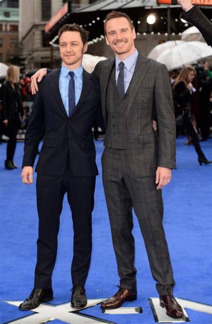 James McAvoy = 5'7", Michael Fassbender = 6'0" Male Celebrity Heights