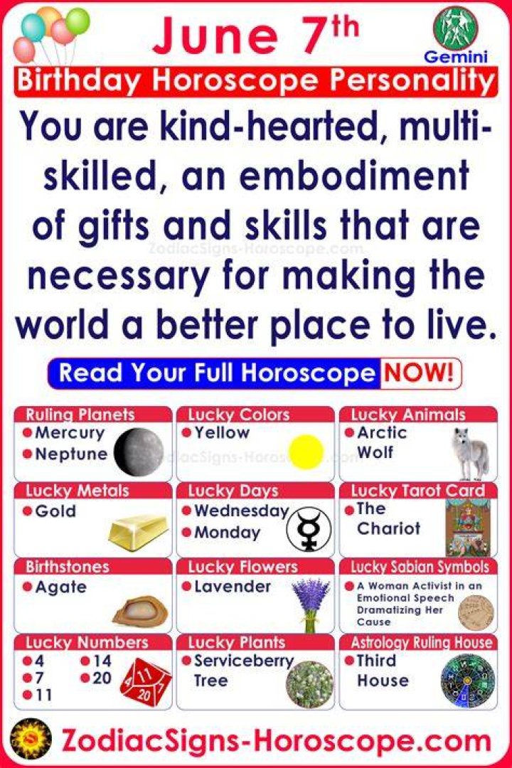 June 7 Horoscope