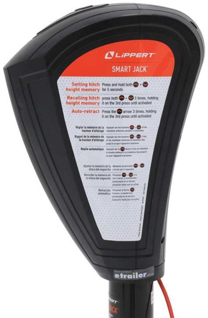 Lippert Smart Jack Electric Trailer Jack w/ Footplate AFrame 221/