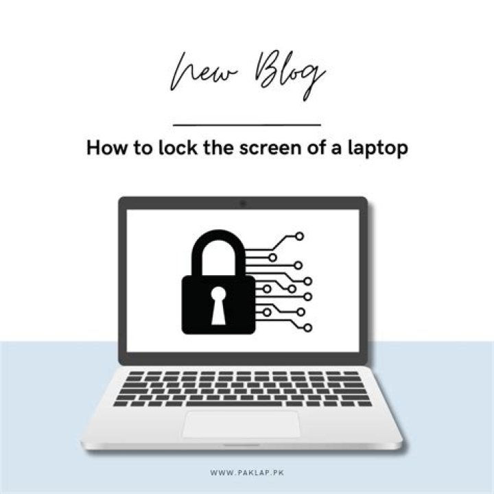 Lock on a laptop's keyboard