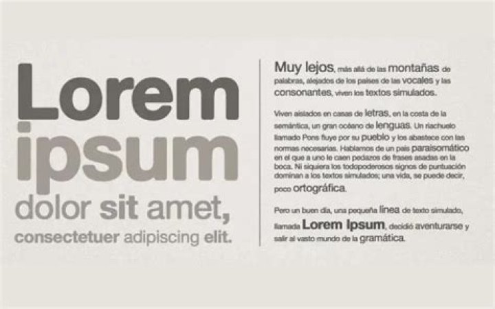 Lorem Ipsum text on a Billboard