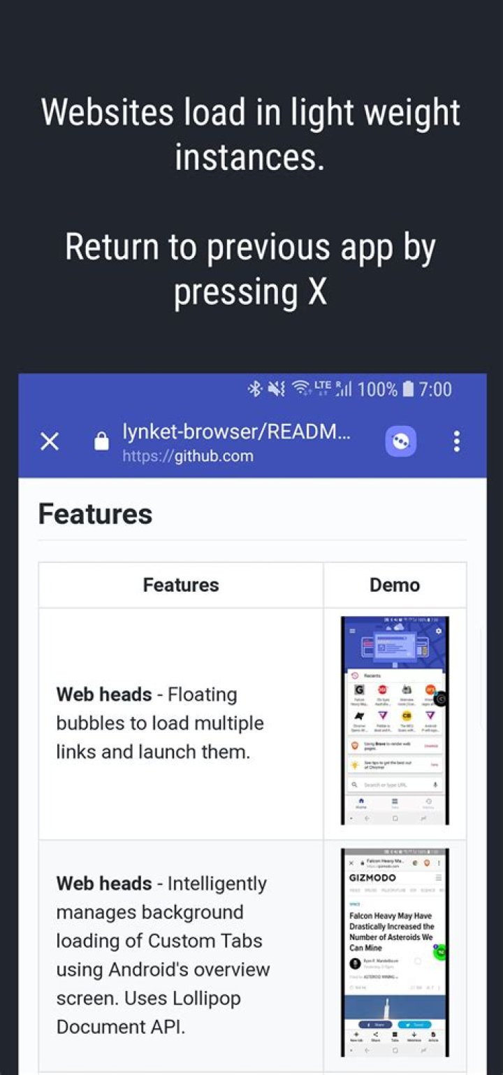 lynket browser customization options
