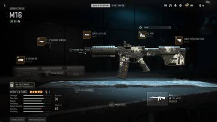 M16 loadout Warzone