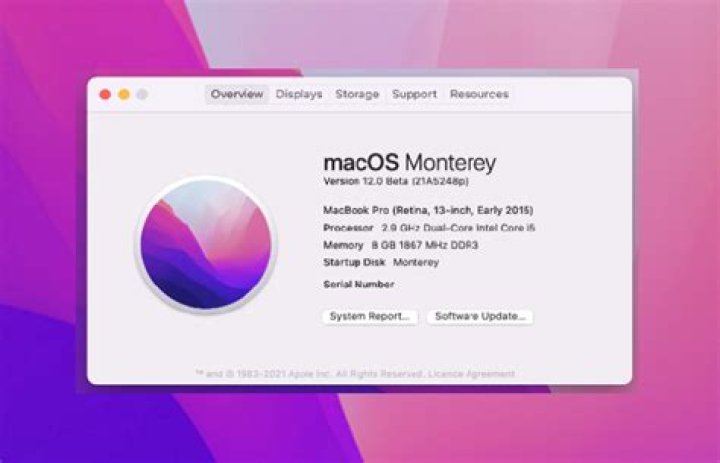 macOS update to Monterey