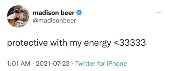 Madison Beer label tweets