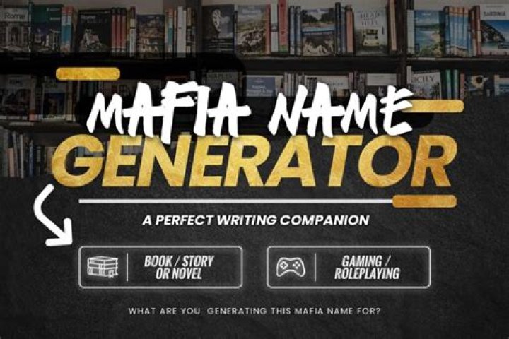 Mafia Name Generator A Perfect Writing Companion