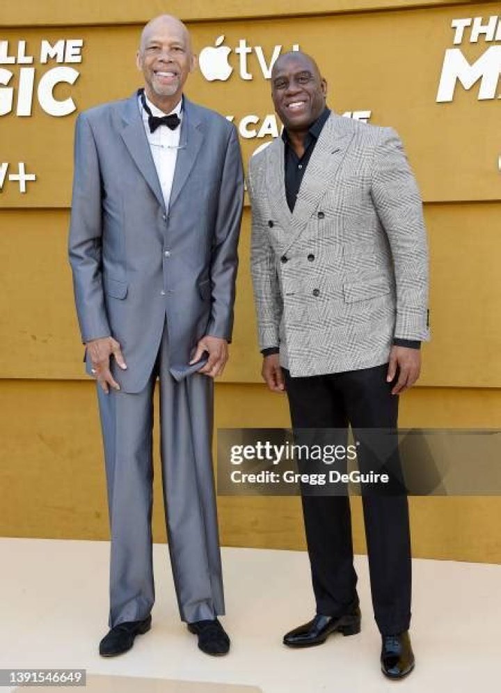 Magic Johnson at the 2022 NBA All-Star Game.