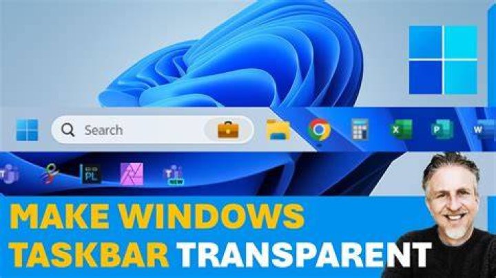 making the taskbar transparent