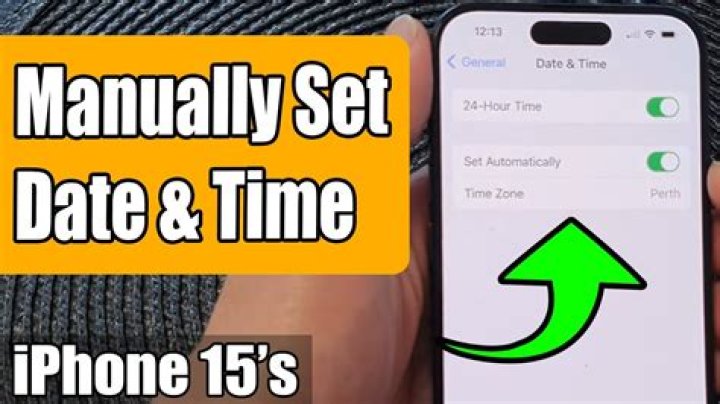 manually set date iphone