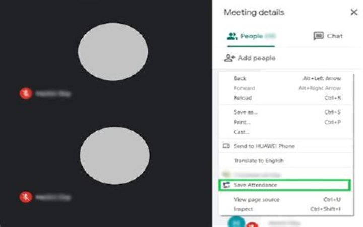 Meet Attendance Screenshot