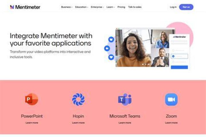Mentimeter Homepage