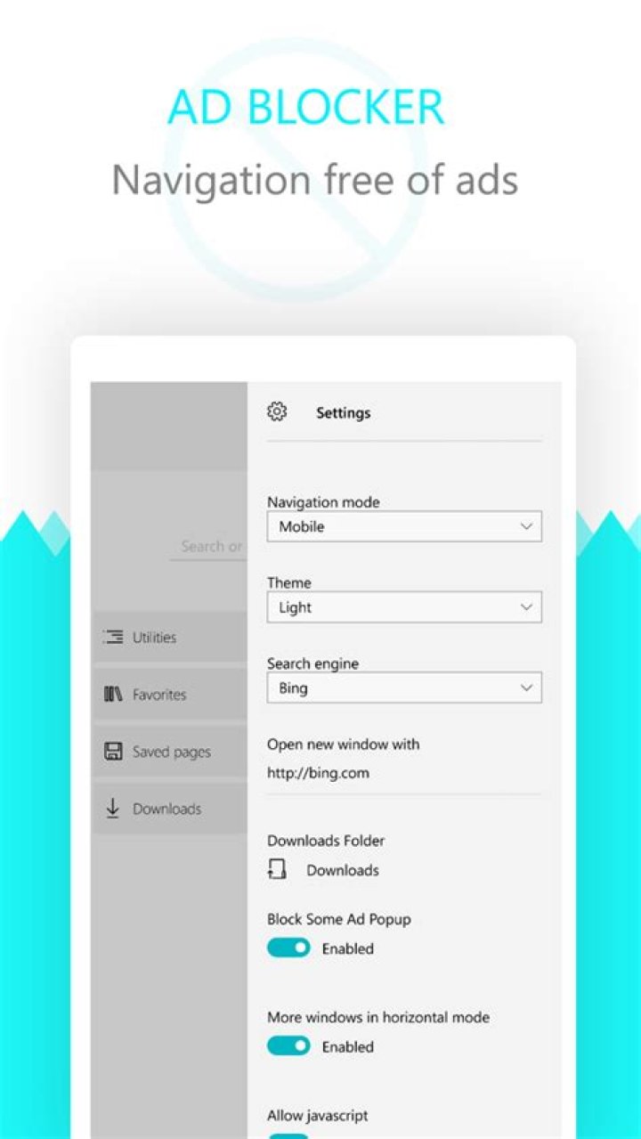 monument browser settings page