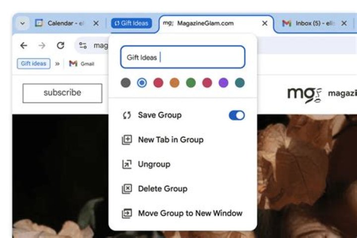 More tab in Google app