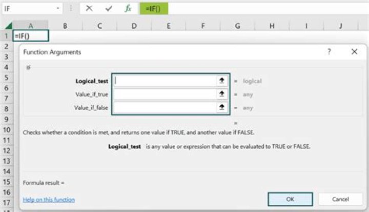 MS Excel If Function Arguments