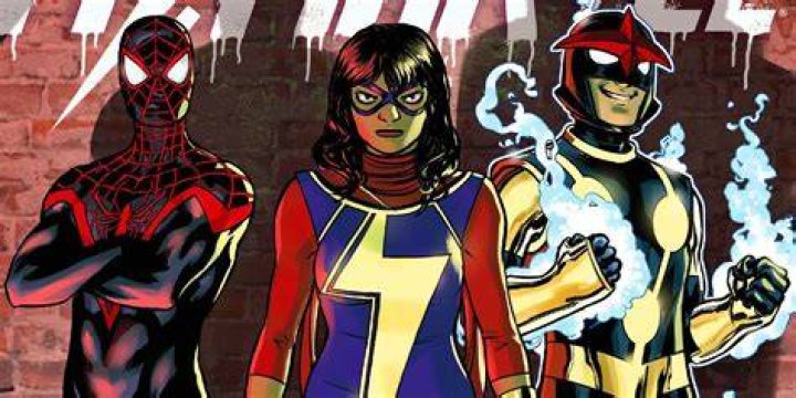 Ms. Marvel, Miles Morales, Nova and the Champions battle soldiers, while Riri Williams/Ironheart sheds a single tear on the cover of Champions #2, Marvel Comics.