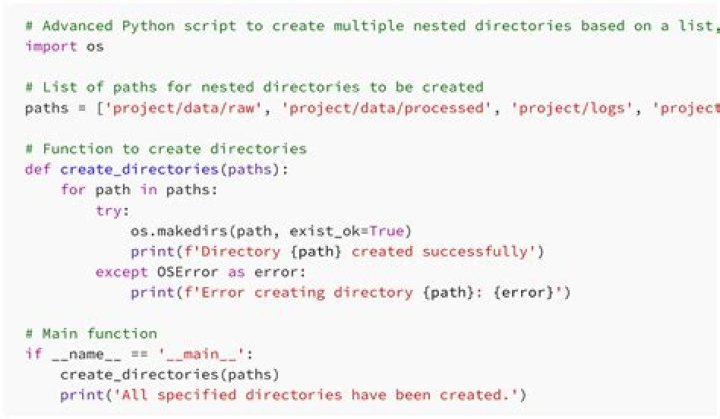 nested directories in python