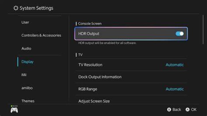 Nintendo Switch settings - Data Management