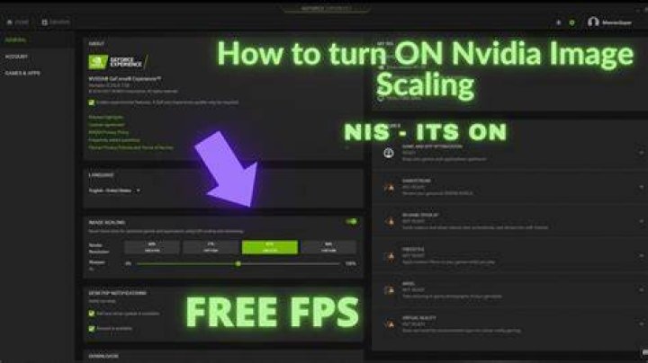 nvidia geforce experience image scaling option