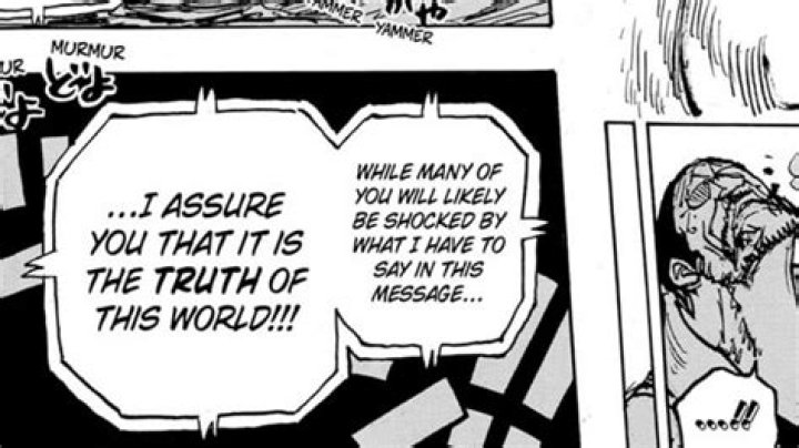 One Piece Vegapunk message Chapter 1109