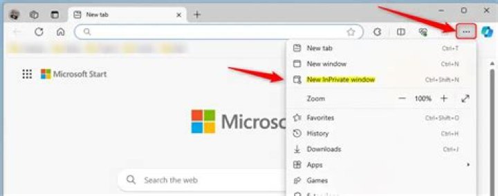 Open InPrivate window via Edge logo in taskbar