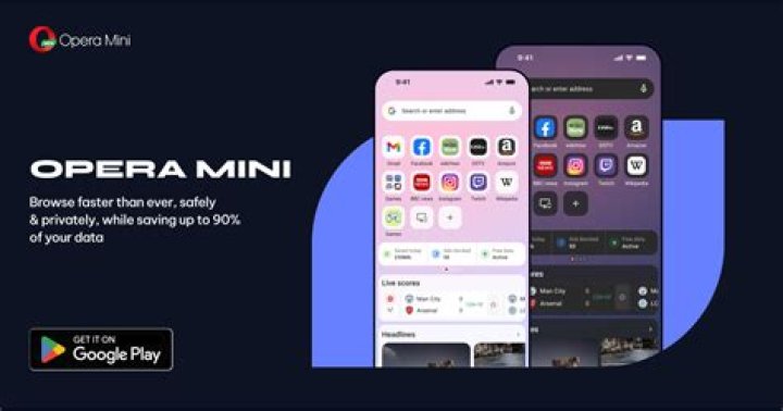 opera mini with data savings feature
