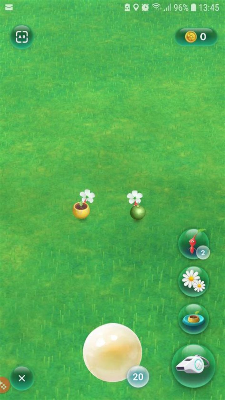 Pikmin Bloom augmented reality mobile game
