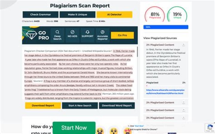 Plagiarism Detector's paraphrasing feature