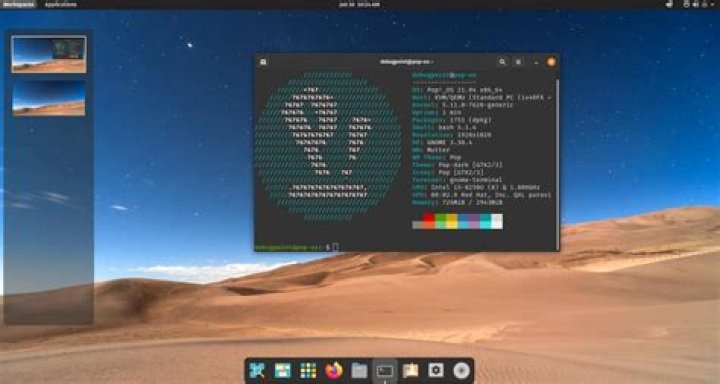 Pop OS Desktop