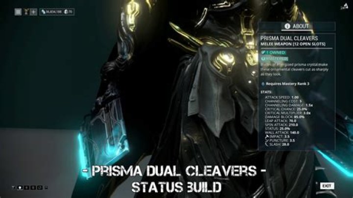 Prisma Dual Cleavers in Warframe (Image via Digital Extremes)