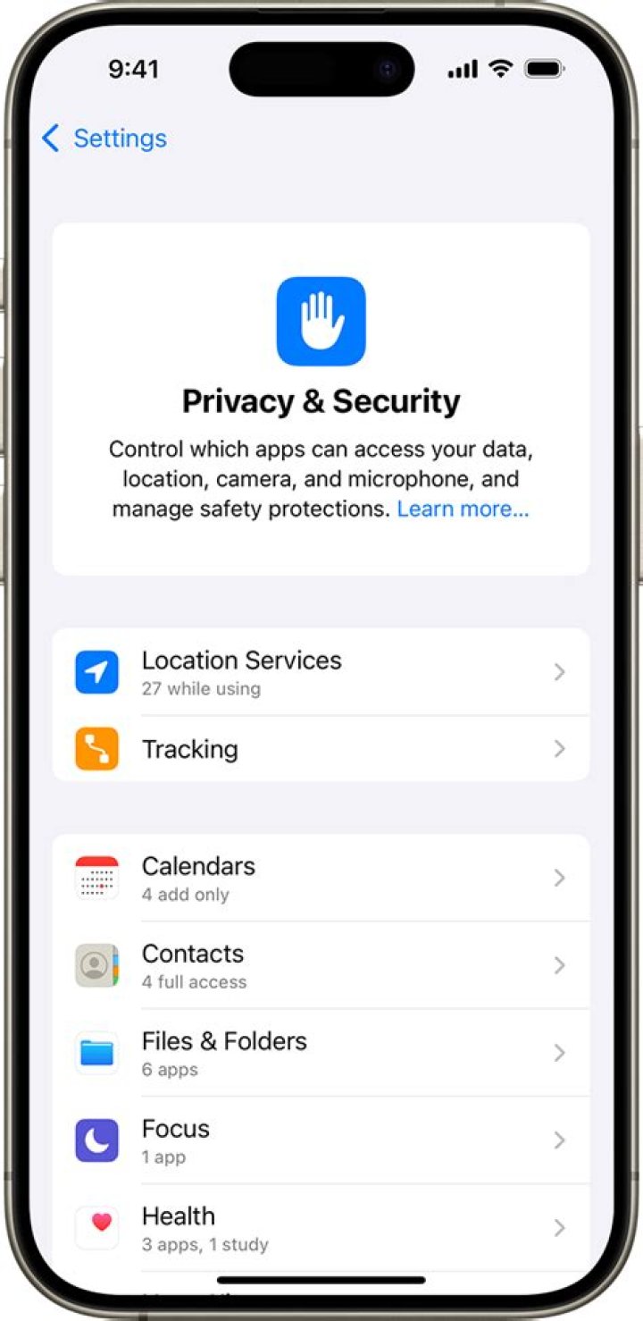 Privacy Screen Settings on iPhone
