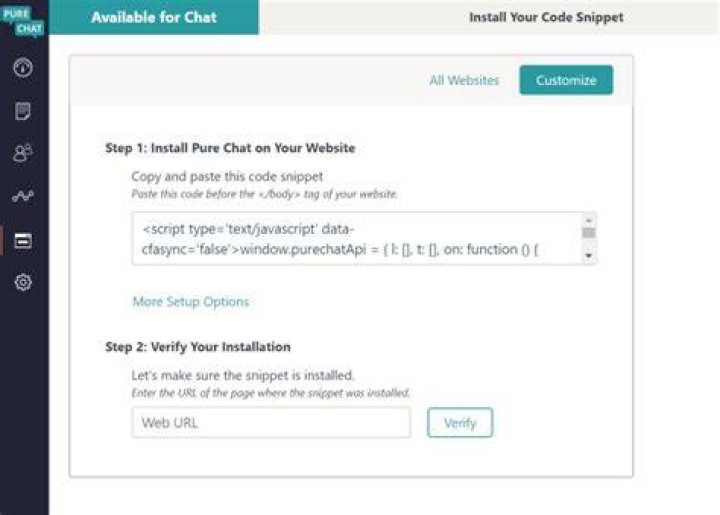 Pure Chat Chatroom Website