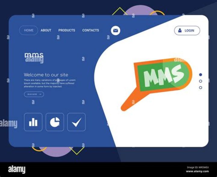 Quality One Page mms Website Template Vector Eps, Modern Web Design