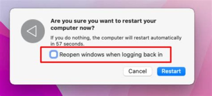 reopen windows when logging in mac