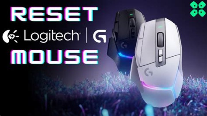 Resetting a Logitech mouse to its defaults.