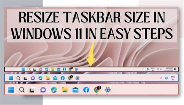 resizing the taskbar