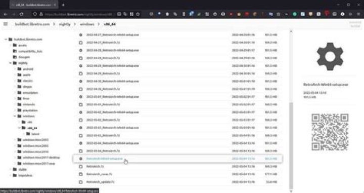 Retroarch Buildbot Folder