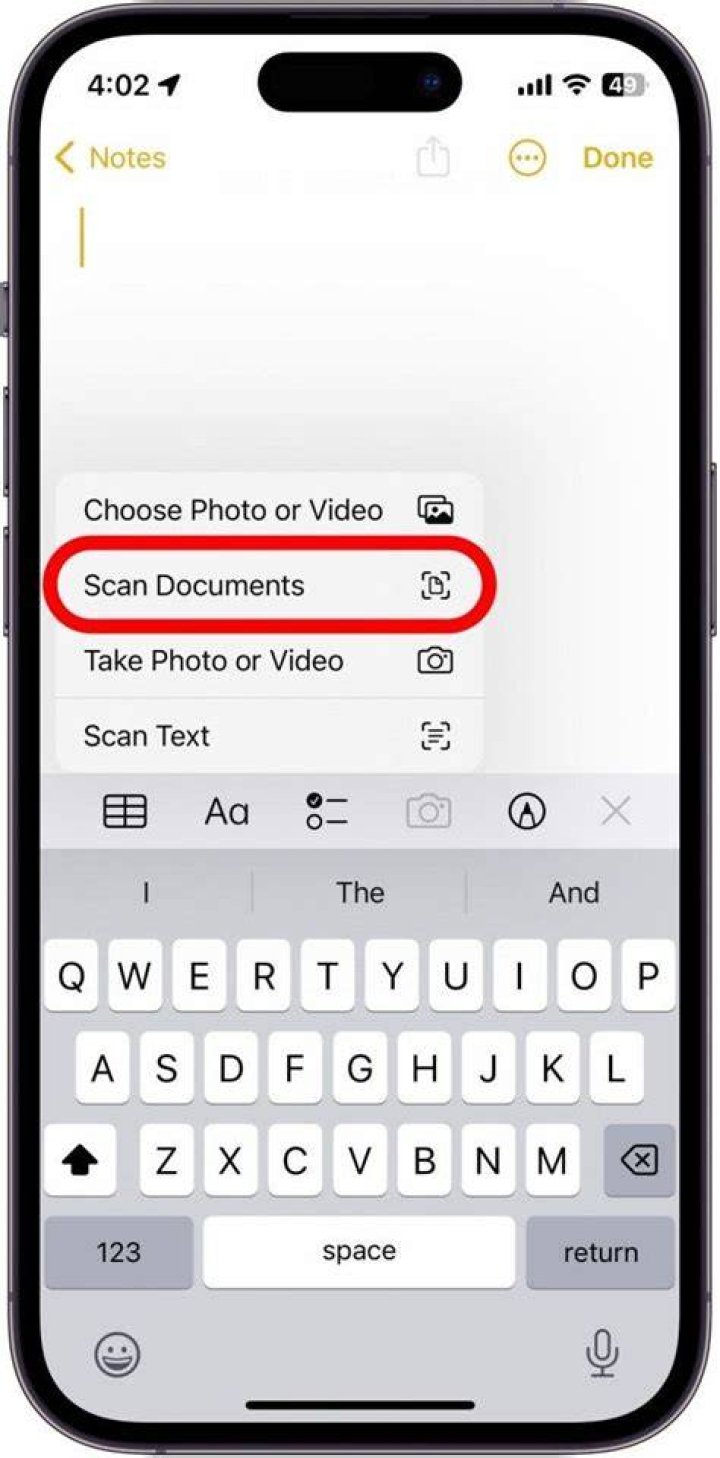 Scan a note with the Rocketbook app