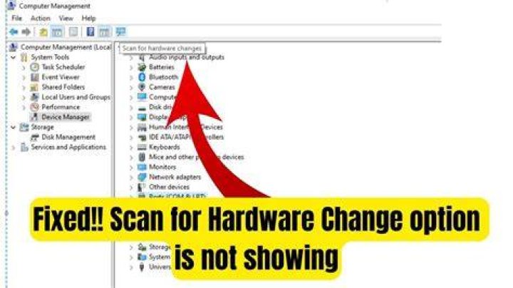 Scanning for hardware changes on a PC