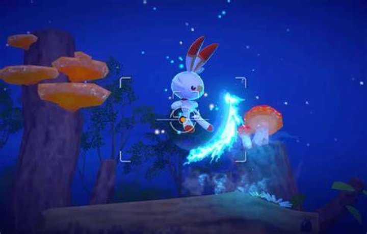 Scorbunny with Illumina Orb effect new Pokemon Snap