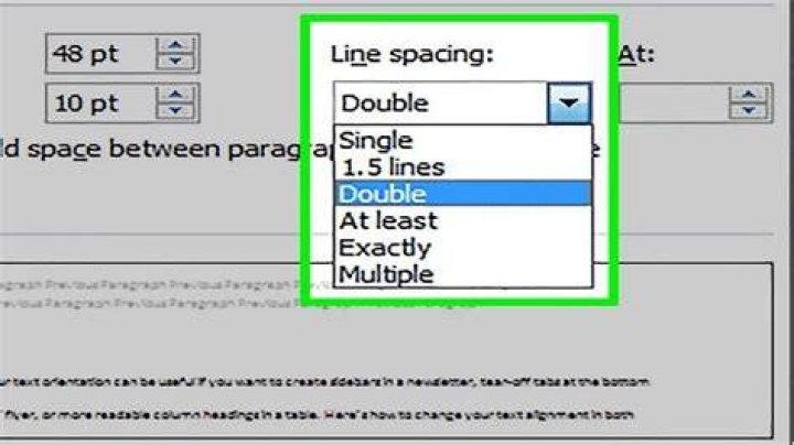 select spacing option in microsoft word