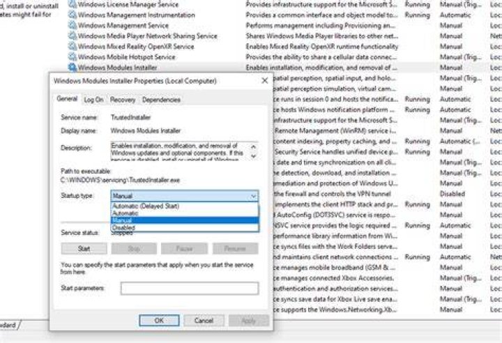 service console modulesinstaller 