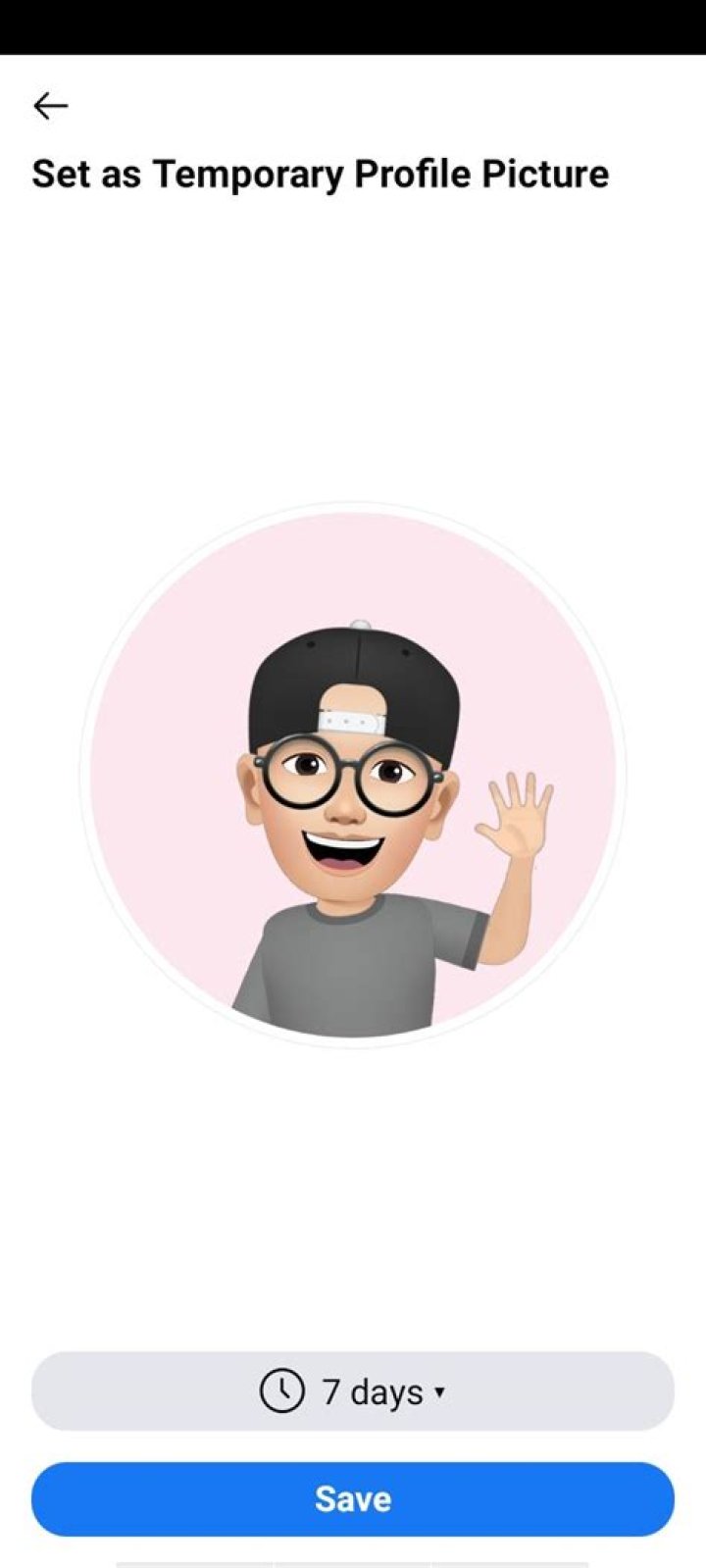 Setting Avatar As Temporary Profile Picture On Facebook