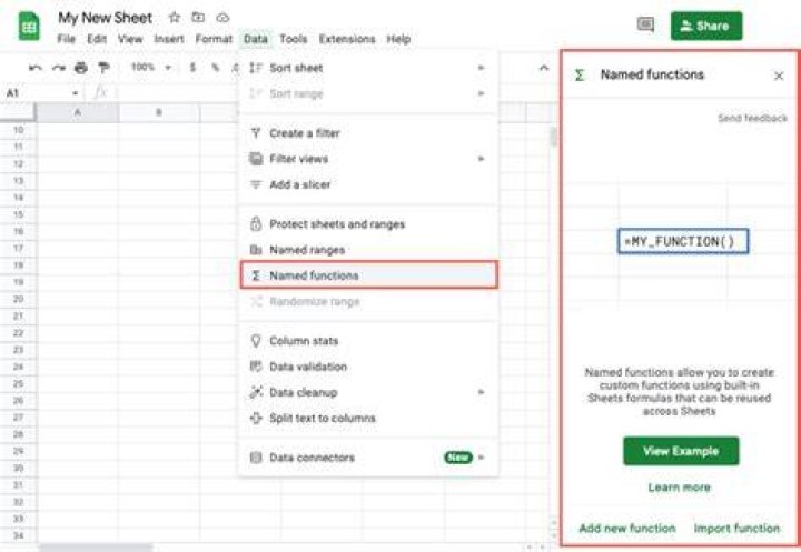 Sheets Custom Function