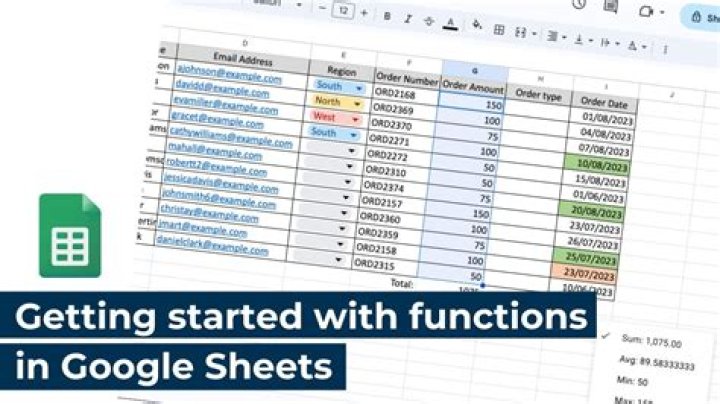 Sheets Function Result