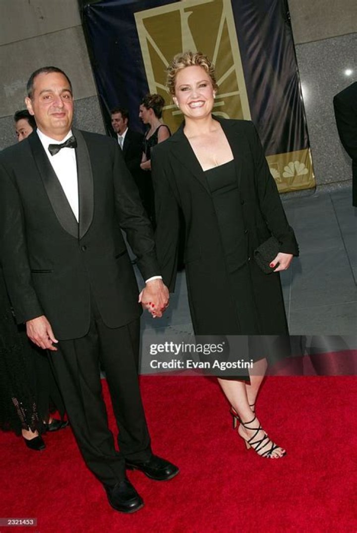 Sherry Stringfield with husband Larry Joseph arriving at the NBC 75th