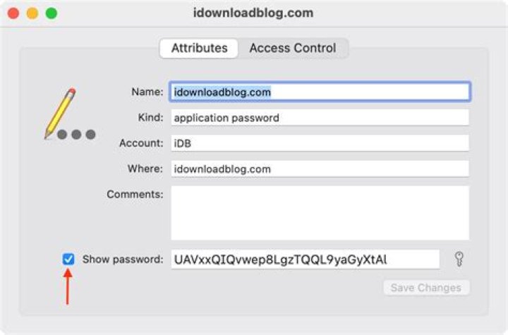 Show Password in Keychain Access