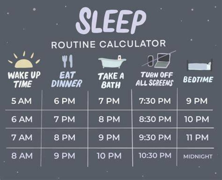 sleep schedule