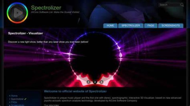 Spectrolizer's line visualizer looks like fire with a warm color scheme